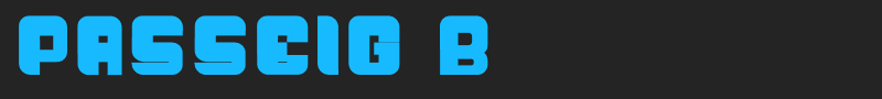 Passeig B font